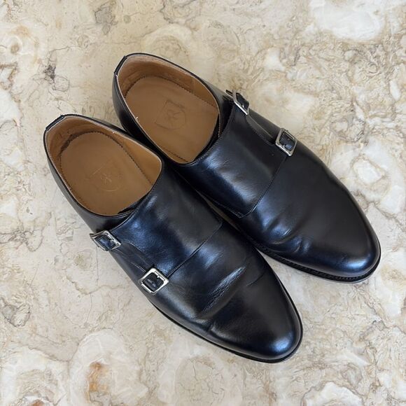 Rogues Custom Double Monk Strap Custom Handmade Leather Dress Shoes - Picture 9 of 15